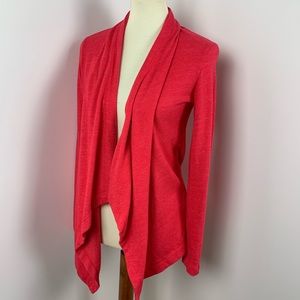 Sundry 1 Womens Small Pink Open Cardigan Coral